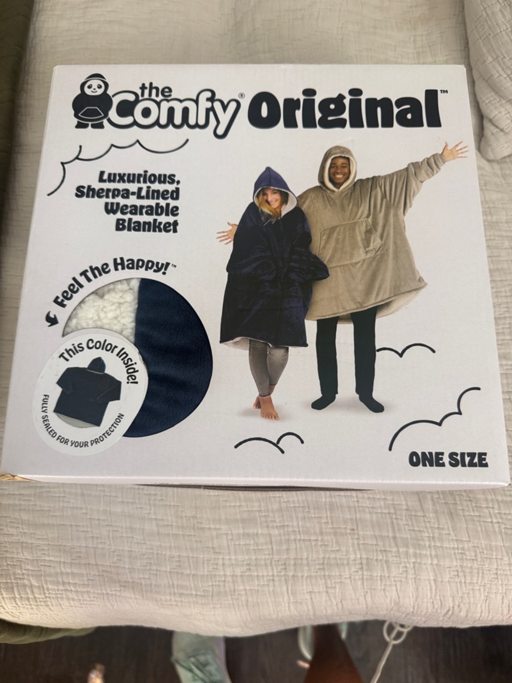 The Comfy Original Sherpa-Lined Teddy Jacket - Navy